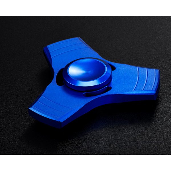 Wholesale Tri Aluminum Fidget Spinner Stress Reducer Toy for Autism Adult, Child (Blue)